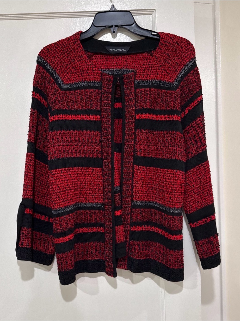 Ming Wang Red & Black Jacket